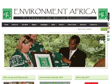 Tablet Screenshot of environmentafrica.org